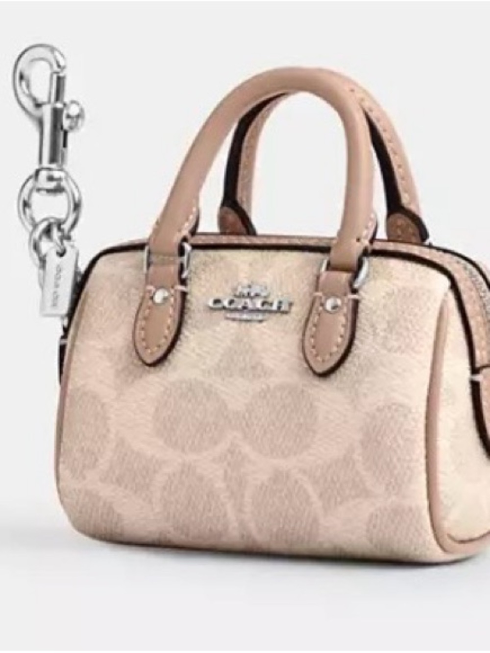 Coach  rowan signature print bag charm